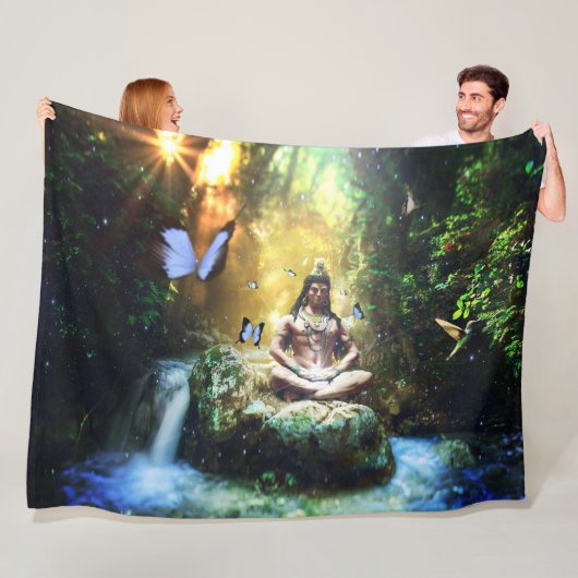 BLUE BUDDAH FLEECEDECKE (Beispiel)