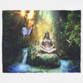 BLUE BUDDAH FLEECEDECKE (Vorderseite (Horizontal))
