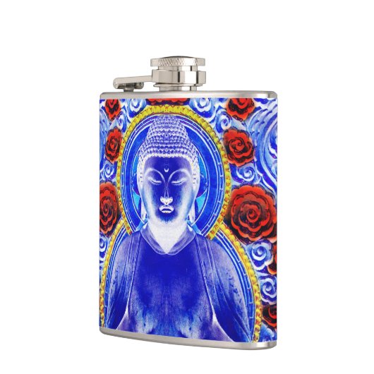 Blue Buddha Flachmann (Links)