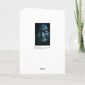 Blue Buddha Om Peace Karte (Rückseite)