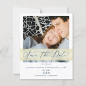 Blue Budget Handschrift Script Foto Couple (Vorderseite)