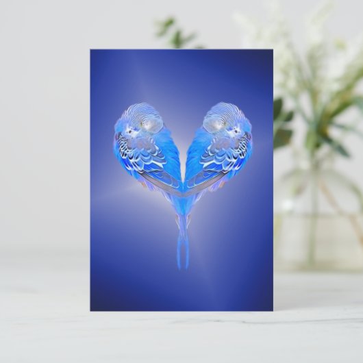 Blue Budgie (Stehend Vorderseite)