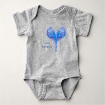 Blue Budgie Baby Bodysuit