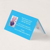 Blue Budgie Bird Budgerigar Budgies Greetings Card (Rückseite)