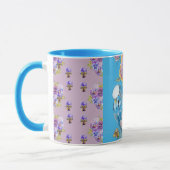 Blue Budgie Blumenstrauß Damen Tasse (Links)