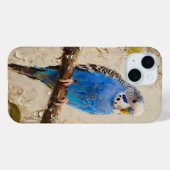 Blue Budgie Case-Mate iPhone Hülle (Rückseite (Horizontal))