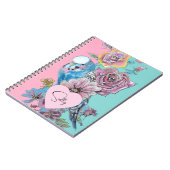 Blue Budgie Frische Pasta machen Notizblock (Linke Seite)