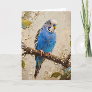 Blue Budgie Karte