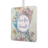 Blue Budgie Kunst Blume Car Air Freshener Autolufterfrischer (Links)