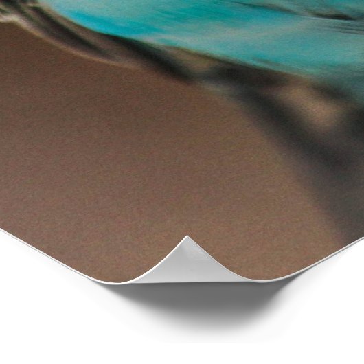 Blue Budgie Poster (Ecke)