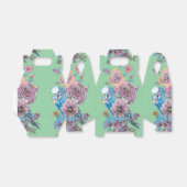 Blue Budgie & Rose Blumenstrauß Party Geschenkschachtel (Ungefaltet)