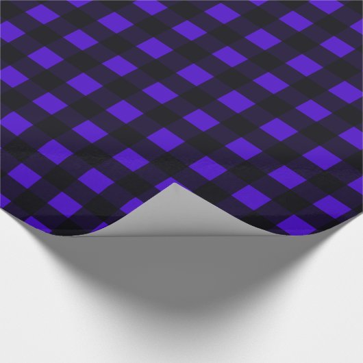 Blue Buffalo Grosses Kariert Geschenkpapier (Ecke)