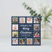 Blue Buffalo Kariert 12 Foto Collage Weihnachten (Stehend Vorderseite)