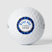 Blue Buffalo Kariert Baby Boy kommt bald Golfball (Vorderseite)