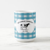 Blue Buffalo Kariert Farm Cow Tasse (Mittel)