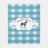 Blue Buffalo Kariert Farm Horse Fleece Blanket (Vorderseite)
