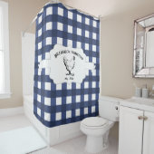 Blue Buffalo Kariert Farm Huhn Duschvorhang (Beispiel)