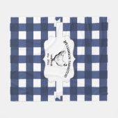 Blue Buffalo Kariert Farm Hühnchen Fleece Blanket (Vorderseite (Horizontal))