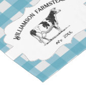 Blue Buffalo Kariert Farm Kuh Kurz Tischläufer (Ecke)