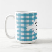 Blue Buffalo Kariert Farm Schweinekaffee Tasse (Links)