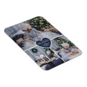 Blue Buffalo Kariert Heart Foto Frohe Weihnachten Magnet (Rechte Seite)