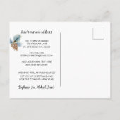 Blue Buffalo Kariert Holiday Greetings from New Zu Ankündigungspostkarte (Rückseite)