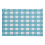 Blue Buffalo Kariert Monogram Pillowcase Kissenbezug (Rückseite)