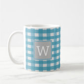 Blue Buffalo Kariert Monogram Tasse (Links)