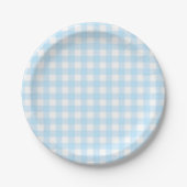 Blue Buffalo Kariert Paper Plate Pappteller (Vorderseite)