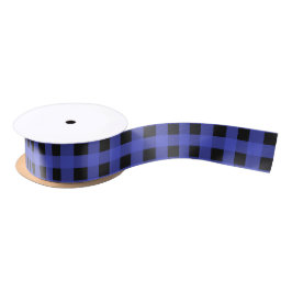 Blue Buffalo Kariert Rustic Karo Muster Weihnachte Satinband