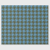 Blue Buffalo Kariert Wrapping Paper Geschenkpapier (Flach)