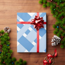 Blue Buffalo Kariert Wrapping Paper