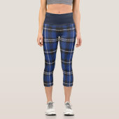 Blue Buffalo Kariertes Muster High Waisted Capris (Vorderseite)