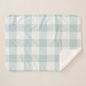 Blue Buffalo Karo | Modernes Bauernhaus Sherpadecke (Vorderseite (Horizontal))