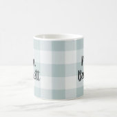Blue Buffalo Karo Mrs. Monogram Kaffeetasse (Mittel)