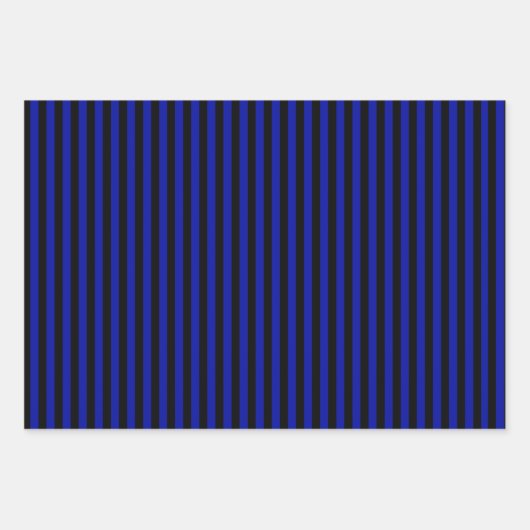 Blue Buffalo Karo Pine Trees Streifen Weihnachten Geschenkpapier Set (Vorderseite 3)