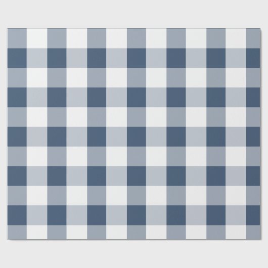 Blue Buffalo Karo Wrapping Paper Geschenkpapier (Flach)