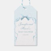 Blue Bugband Baby Dusche Danke für die Anhänger (Vorderseite)