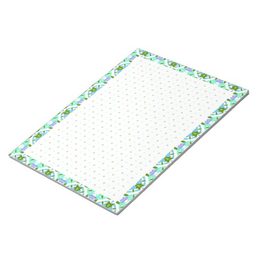 Blue BuJo Dot Grid Plan Habit Tracker Goal Planner Notizblock (angewinkelt)