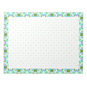 Blue BuJo Dot Grid Plan Habit Tracker Goal Planner Notizblock (Vorderseite)