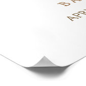 Blue Bunny Air Balloon Baby Dusche Willkommen Poster (Ecke)