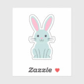 Blue Bunny Aufkleber (Blatt)