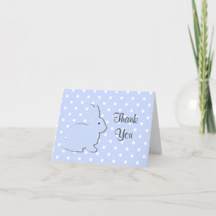 Blue Bunny Baby Danke Note Card
