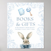 Blue Bunny Baby Duschdusche Windeln Raffle Poster (Vorne)