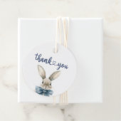 Blue Bunny Baby Dusche Geschenkanhänger (Beispiel)