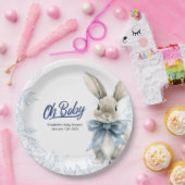 Blue Bunny Baby Dusche Pappteller (Party)