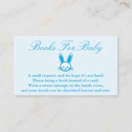 Blue Bunny Baby Showbücher für Baby Card Begleitkarte