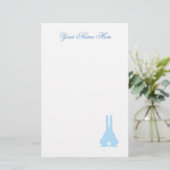 Blue Bunny Briefpapier (Stehend Vorderseite)