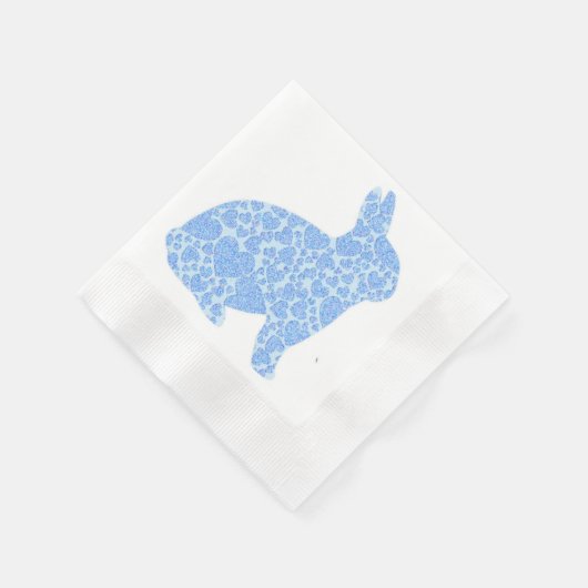 Blue Bunny Disposable Paper Napkins Serviette (Ecke)