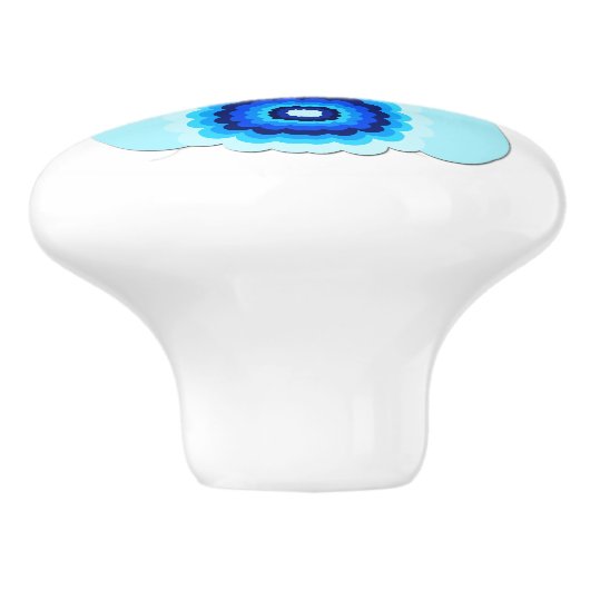 Blue Bunny Keramik Pull Keramikknauf (Seitenansicht)